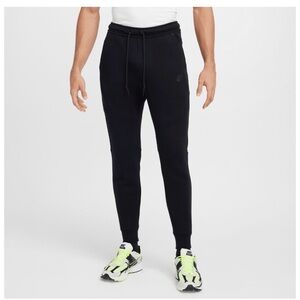 Nike Black Tapered Sweatpants with Drawcord